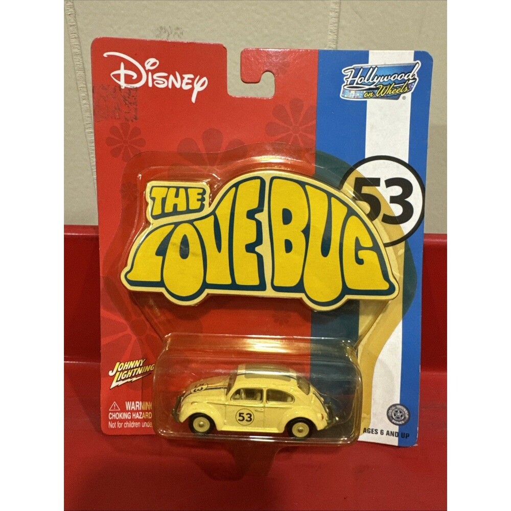 Johnny Lightning Hollywood The Love Bug #53 VW Volkswagen Beetle White 2003